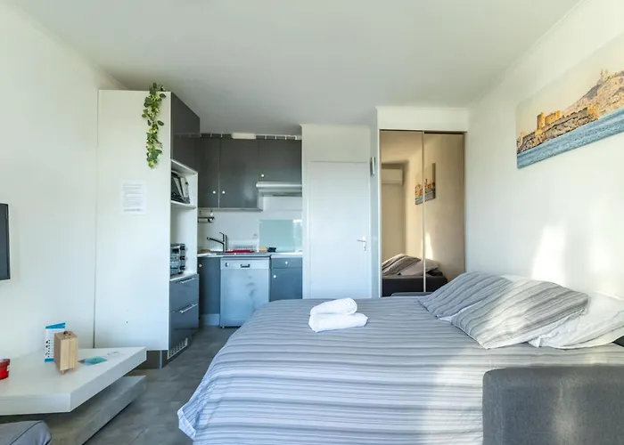 Climatise - Garage Prive - A Pied - Baie Des Anges *