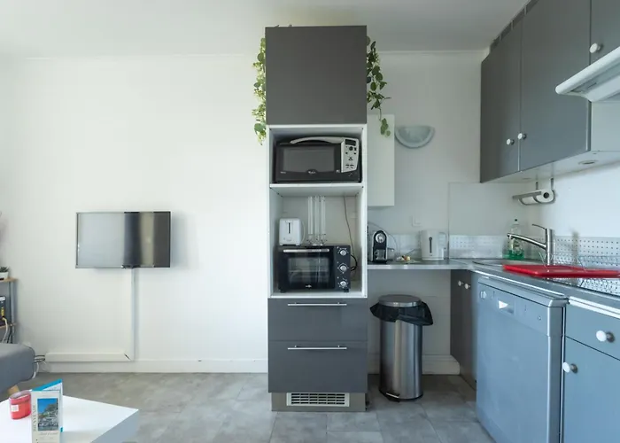 Climatise - Garage Prive - A Pied - Baie Des Anges Apartman *